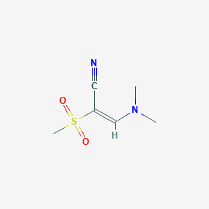 molecular formula C6H10N2O2S B1334290 3-(Dimethylamino)-2-(methylsulfonyl)acrylonitrile CAS No. 106073-27-2
