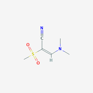 molecular formula C6H10N2O2S B1334290 (2E)-3-(二甲氨基)-2-(甲磺酰基)丙烯腈 CAS No. 106073-27-2