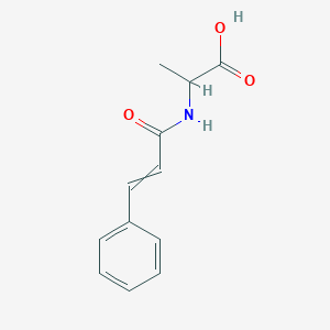 molecular formula C12H13NO3 B1334299 2-(3-phenylprop-2-enoylamino)propanoic Acid 