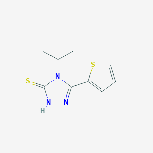 molecular formula C9H11N3S2 B1334305 4-isopropyl-5-thien-2-yl-4H-1,2,4-triazole-3-thiol CAS No. 667412-77-3