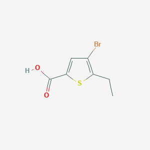 molecular formula C7H7BrO2S B1334306 4-Bromo-5-ethylthiophene-2-carboxylic acid CAS No. 40477-61-0