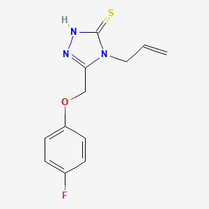 molecular formula C12H12FN3OS B1334307 4-allyl-5-[(4-fluorophenoxy)methyl]-4H-1,2,4-triazole-3-thiol CAS No. 667437-08-3