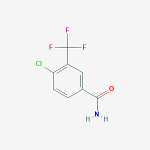 molecular formula C8H5ClF3NO B1334311 4-Chloro-3-(trifluoromethyl)benzamide CAS No. 62584-23-0