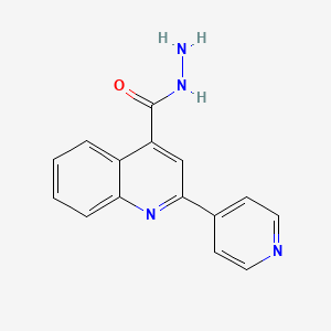 molecular formula C15H12N4O B1334312 2-Pyridin-4-ylquinoline-4-carbohydrazide CAS No. 5206-34-8