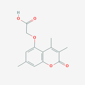 2-((3,4,7-Trimethyl-2-oxo-2H-chromen-5-yl)oxy)acetic acid