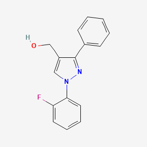 (1-(2-Fluorophenyl)-3-phenyl-1H-pyrazol-4-yl)methanol