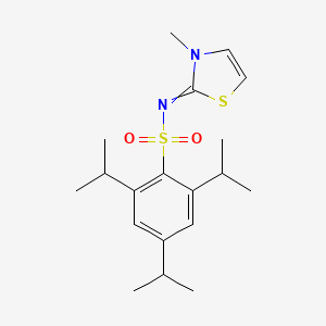 2,4,6-triisopropyl-N-[3-methyl-1,3-thiazol-2(3H)-yliden]benzenesulfonamide