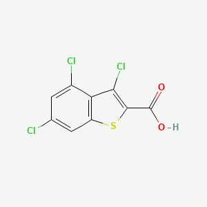 molecular formula C9H3Cl3O2S B1334358 3,4,6-Trichloro-1-benzothiophene-2-carboxylic acid CAS No. 34576-90-4