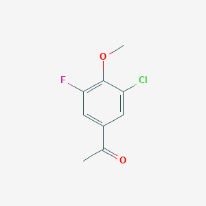 molecular formula C9H8ClFO2 B1334385 3'-Chloro-5'-fluoro-4'-methoxyacetophenone CAS No. 886497-19-4