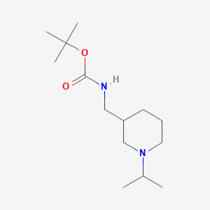 molecular formula C14H28N2O2 B13343942 tert-Butyl ((1-isopropylpiperidin-3-yl)methyl)carbamate 