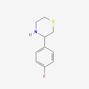 molecular formula C10H12FNS B1334397 3-(4-Fluorophenyl)thiomorpholine CAS No. 887344-28-7