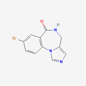 molecular formula C11H8BrN3O B13344051 8-Bromo-4,5-dihydro-6H-benzo[f]imidazo[1,5-a][1,4]diazepin-6-one 