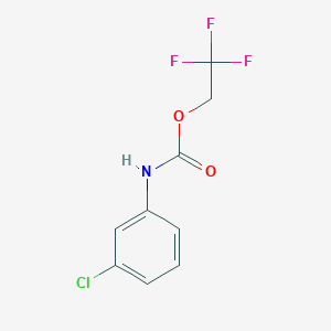 molecular formula C9H7ClF3NO2 B1334410 2,2,2-Trifluoroethyl 3-chlorophenylcarbamate CAS No. 2366-82-7