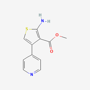 molecular formula C11H10N2O2S B1334416 Methyl 2-amino-4-pyridin-4-ylthiophene-3-carboxylate CAS No. 438229-64-2