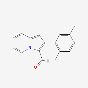 molecular formula C17H15NO B1334419 2-(2,5-Dimethylphenyl)indolizine-3-carbaldehyde CAS No. 558467-31-5