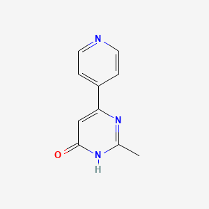 molecular formula C10H9N3O B13344238 2-Methyl-6-(pyridin-4-yl)pyrimidin-4-ol 