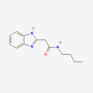 molecular formula C13H17N3O B1334431 2-(1H-benzimidazol-2-yl)-N-butylacetamide CAS No. 91600-55-4