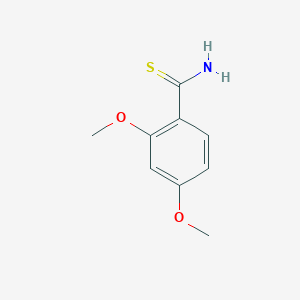 molecular formula C9H11NO2S B1334437 2,4-Dimethoxythiobenzamide CAS No. 23822-07-3