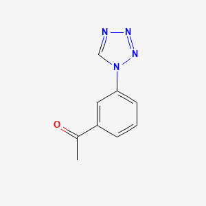 molecular formula C9H8N4O B1334445 1-[3-(1H-tetrazol-1-yl)phenyl]ethanone CAS No. 125620-15-7