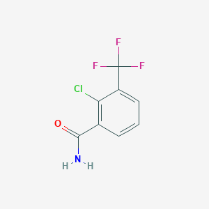 molecular formula C8H5ClF3NO B1334448 2-Chloro-3-(trifluoromethyl)benzamide CAS No. 39959-94-9