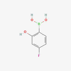molecular formula C6H6BFO3 B1334455 4-Fluoro-2-hydroxyphenylboronic acid CAS No. 850568-00-2