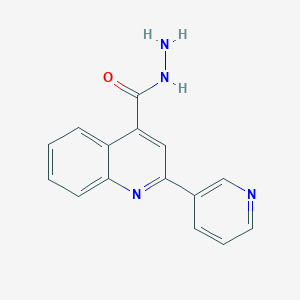 molecular formula C15H12N4O B1334456 2-(吡啶-3-基)喹啉-4-甲酰肼 CAS No. 5109-97-7