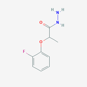 molecular formula C9H11FN2O2 B1334457 2-(2-Fluorophenoxy)propanehydrazide CAS No. 727694-67-9