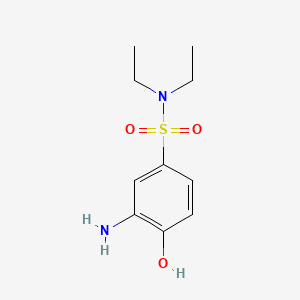 B1334465 3-amino-N,N-diethyl-4-hydroxybenzenesulfonamide CAS No. 6837-92-9