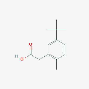 B1334474 (5-Tert-butyl-2-methylphenyl)acetic acid CAS No. 383133-84-4