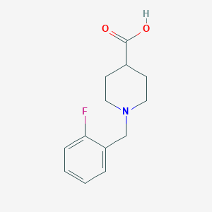 molecular formula C13H16FNO2 B1334483 1-(2-Fluorobenzyl)piperidine-4-carboxylic acid CAS No. 901313-43-7