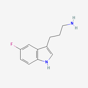 molecular formula C11H13FN2 B1334489 3-(5-氟-1H-吲-3-基)丙-1-胺 CAS No. 245762-27-0