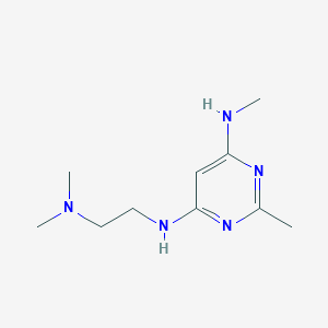 molecular formula C10H19N5 B13345004 N4-(2-(dimethylamino)ethyl)-N6,2-dimethylpyrimidine-4,6-diamine 