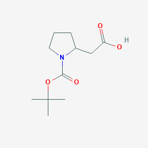 B1334502 2-(1-(Tert-butoxycarbonyl)pyrrolidin-2-yl)acetic acid CAS No. 194154-91-1