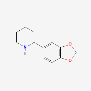 molecular formula C12H15NO2 B1334507 2-(1,3-苯并二氧杂环-5-基)哌啶 CAS No. 383128-51-6