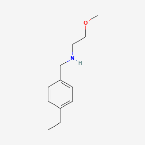 molecular formula C12H19NO B1334508 (4-乙基苄基)(2-甲氧基乙基)胺 CAS No. 827328-12-1