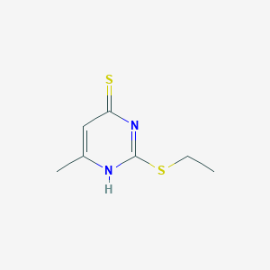 molecular formula C7H10N2S2 B1334517 2-Ethylsulfanyl-6-Methyl-Pyrimidine-4-Thiol CAS No. 6967-58-4