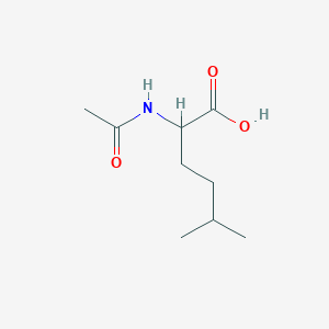 molecular formula C9H17NO3 B1334519 2-Acetamido-5-methylhexanoic acid CAS No. 5440-33-5