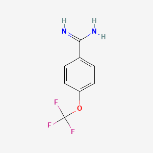 molecular formula C8H7F3N2O B1334524 4-(三氟甲氧基)苯并咪唑酰胺 CAS No. 313240-72-1