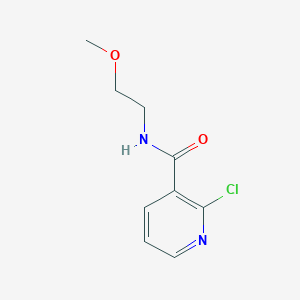 molecular formula C9H11ClN2O2 B1334552 2-氯-N-(2-甲氧基乙基)烟酰胺 CAS No. 547706-95-6