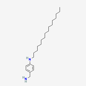 B1334554 4-(Hexadecylamino)Benzylamine CAS No. 84670-96-2