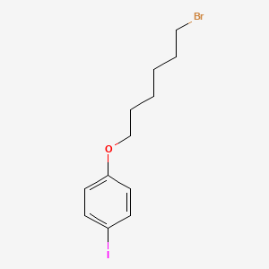 molecular formula C12H16BrIO B1334556 Benzene, 1-[(6-bromohexyl)oxy]-4-iodo- CAS No. 303092-94-6
