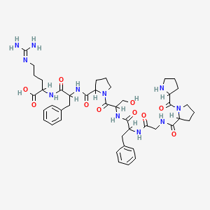 molecular formula C44H61N11O10 B1334562 Pro-Pro-Gly-Phe-Ser-Pro-Phe-Arg CAS No. 16875-11-9