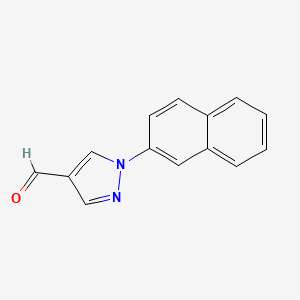 molecular formula C14H10N2O B1334567 1-(2-Naphthyl)-1H-pyrazole-4-carbaldehyde CAS No. 518023-77-3