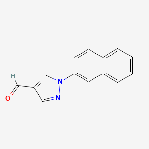 B1334567 1-Naphthalen-2-ylpyrazole-4-carbaldehyde CAS No. 518023-77-3