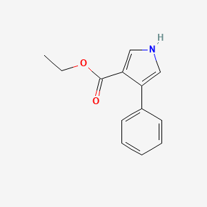molecular formula C13H13NO2 B1334569 4-苯基-1H-吡咯-3-甲酸乙酯 CAS No. 64276-62-6