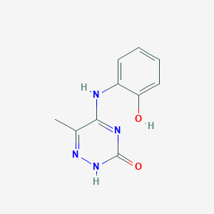 5-[(2-hydroxyphenyl)amino]-6-methyl-1,2,4-triazin-3(2H)-one