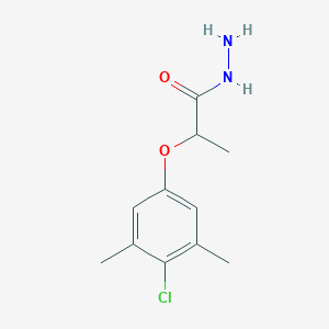 molecular formula C11H15ClN2O2 B1334603 2-(4-Chloro-3,5-dimethylphenoxy)propanohydrazide CAS No. 302949-31-1