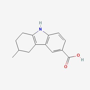 molecular formula C14H15NO2 B1334606 6-Methyl-6,7,8,9-tetrahydro-5H-carbazole-3-carboxylic acid CAS No. 446829-41-0