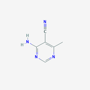 molecular formula C6H6N4 B1334609 4-Amino-6-methylpyrimidine-5-carbonitrile CAS No. 76574-44-2