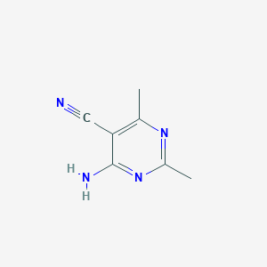 molecular formula C7H8N4 B1334610 4-Amino-2,6-dimethylpyrimidine-5-carbonitrile CAS No. 34684-87-2